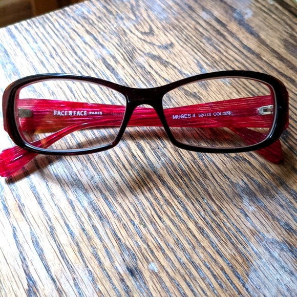 Womens OGI Purple Textured Eyeglasses Frames And Case 53-17  display picture 3